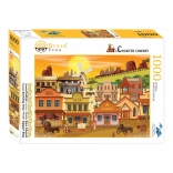 Puzzle BRAIN TREE ville western 1000 pièces
