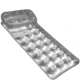 Matelas de plage gonflable avec dossier, argenté