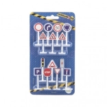 Panneaux de signalisation – lot éducatif de 14 pièces, modèles en plastique 5,5 cm