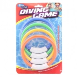 Lot d’anneaux de plongée pour l’eau (4 pcs)