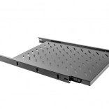 Étagère coulissante 1U pour armoire rack 19" 1000 mm, noire