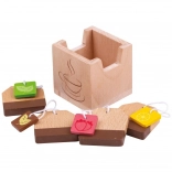 Sachets de thé en bois BIGJIGS TOYS pour cuisine enfant