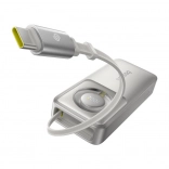 powerbank Baseus OS Free2Pull 10000 mAh 30 W avec câble intégré – gris