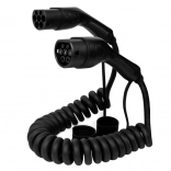 Câble de recharge en spirale pour véhicules électriques Type 2 - 5M