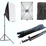 Kit photo portable avec softbox 60 × 40 cm et trépied