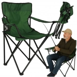 Chaise de randonnée pliable verte Luaro
