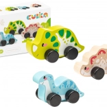 Dinosaures joyeux - ensemble en bois 3 pièces