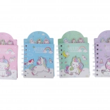 Bloc-notes à motif licorne