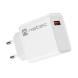 chargeur secteur NATEC Ribera 1× USB‑A 18 W blanc