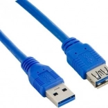 Câble rallonge USB 3.0 AM–AF 3 m bleu LANBERG
