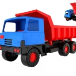 Camion-benne en plastique avec benne basculante 75 cm – Rouge