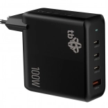 Chargeur 3x USB‑C + USB‑A Power Delivery noir 100 W