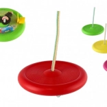 Balançoire disque pour enfants pour le jardin, rose, diamètre 28 cm