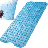 Tapis de bain antidérapant RUHHY 100 × 40 cm, bleu