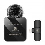 Micro-cravate sans fil Puluz pour iPhone avec récepteur Lightning