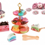 Set de thé en métal pour enfants dans une valise