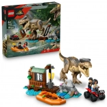 T-rex et la fuite sur la rivière – set LEGO Jurassic World pour enfants dès 5 ans