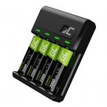 Chargeur GREEN CELL VitalCharger + 4x piles AA rechargeables 2000 mAh Ni-MH