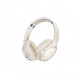 Casque sans fil supra-auriculaire Bluetooth 5.3 avec ANC – Blanc