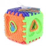 Cube d’encastrement pour enfants 15 cm, 12 formes