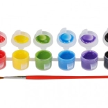 Peintures textiles Creatoys 12 couleurs avec pinceau