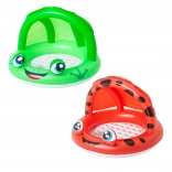 Piscine gonflable pour enfants avec auvent – grenouille/coccinelle, 97 × 66 cm