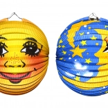 Lampion boule Lune 25 cm