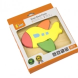 Viga mini puzzle en bois avion
