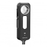 Coque de protection en métal PULUZ avec couvercle d'objectif pour Insta360 X4