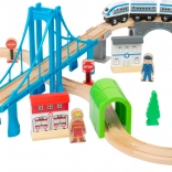 Circuit de train en bois avec ponts de small foot