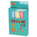 Craies de trottoir colorées