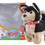 Chien noir marcheur à piles