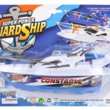 Bateau en plastique flottant à piles