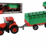 Tracteur Zetor avec remorque en plastique 36 cm avec lumière et son
