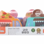 Set en bois de food trucks Viga – 4 véhicules pour petits pâtissiers
