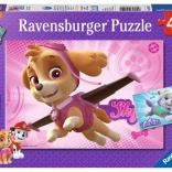 Ravensburger puzzle Paw Patrol Skye et Everest 2×24 pièces