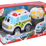 Ambulance RC pour enfants avec effets 19 cm