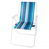 Chaise de plage pliante avec accoudoirs – légère et portable
