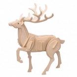 Woodcraft puzzle 3D en bois cerf