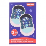 Petites chaussures en bois à lacer pour enfants