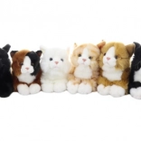 Chat en peluche couché 30 cm