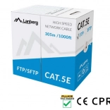 Câble réseau SFTP cat 5e 305 m, cuivre plein, gris