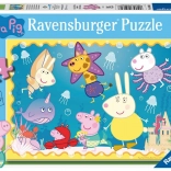 Puzzle Ravensburger Peppa Pig : Monde sous-marin, 35 pièces