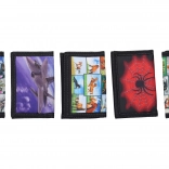 Portefeuille pour enfants à scratch, 12,5 × 25 cm, assortiment de motifs