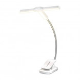 Lampe de lecture à trois têtes Glocusent USB-C blanche