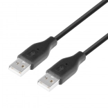 Câble USB AM-AM 1,8 m noir