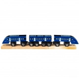 Bigjigs Rail train à grande vitesse bleu