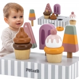 VIGA PolarB esquimaux en bois sur présentoir – set de 5 pièces