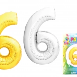 Ballon gonflable en forme de chiffre 6