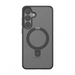 Coque de téléphone Torras Ostand Spin pour Samsung S25 noire